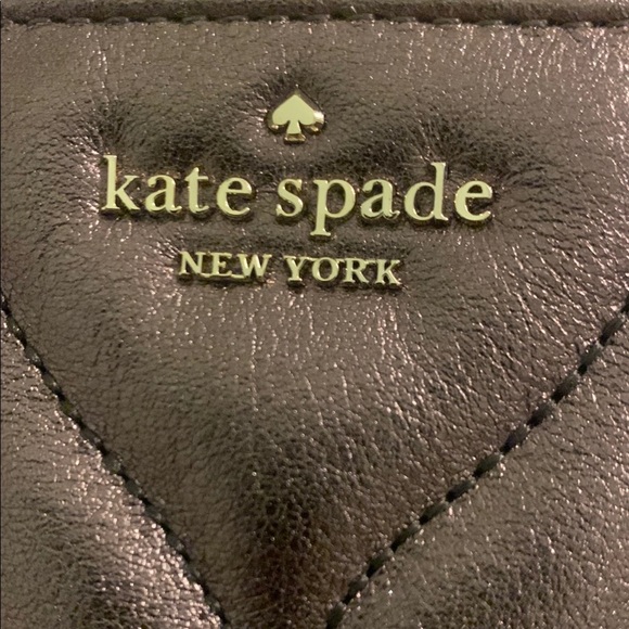 Kate Spade Briar Lane Bronze Quilted Metallic Leather Mikey Keychain Card Wallet - Picture 12 of 12